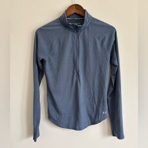 Under Armour Women's Long Sleeve 1/4 Zip Top in Slate Blue